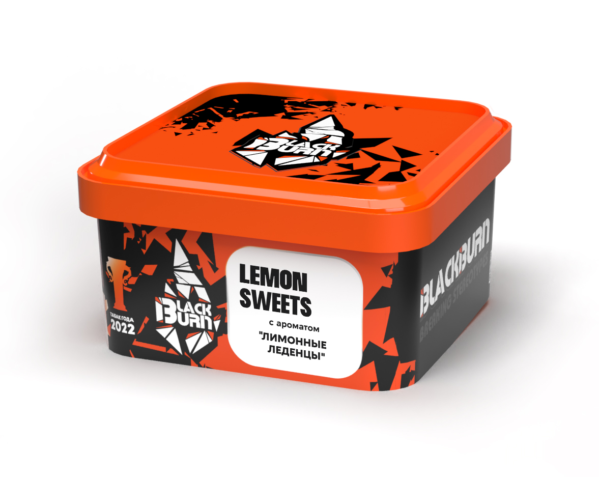 Табак для кальяна - BlackBurn - LEMON SWEETS - ( с ароматом лимонные леденцы ) - 200 г