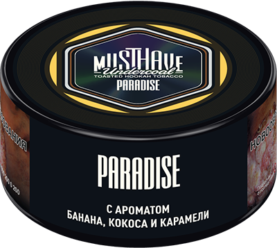 Табак для кальяна - Must Have - Paradise ( с ароматом банан - кокос - карамель ) - small size - 25 г