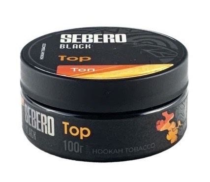 Табак для кальяна - Sebero black - Top ( с ароматом клубника кукуруза лед ) - 100 г