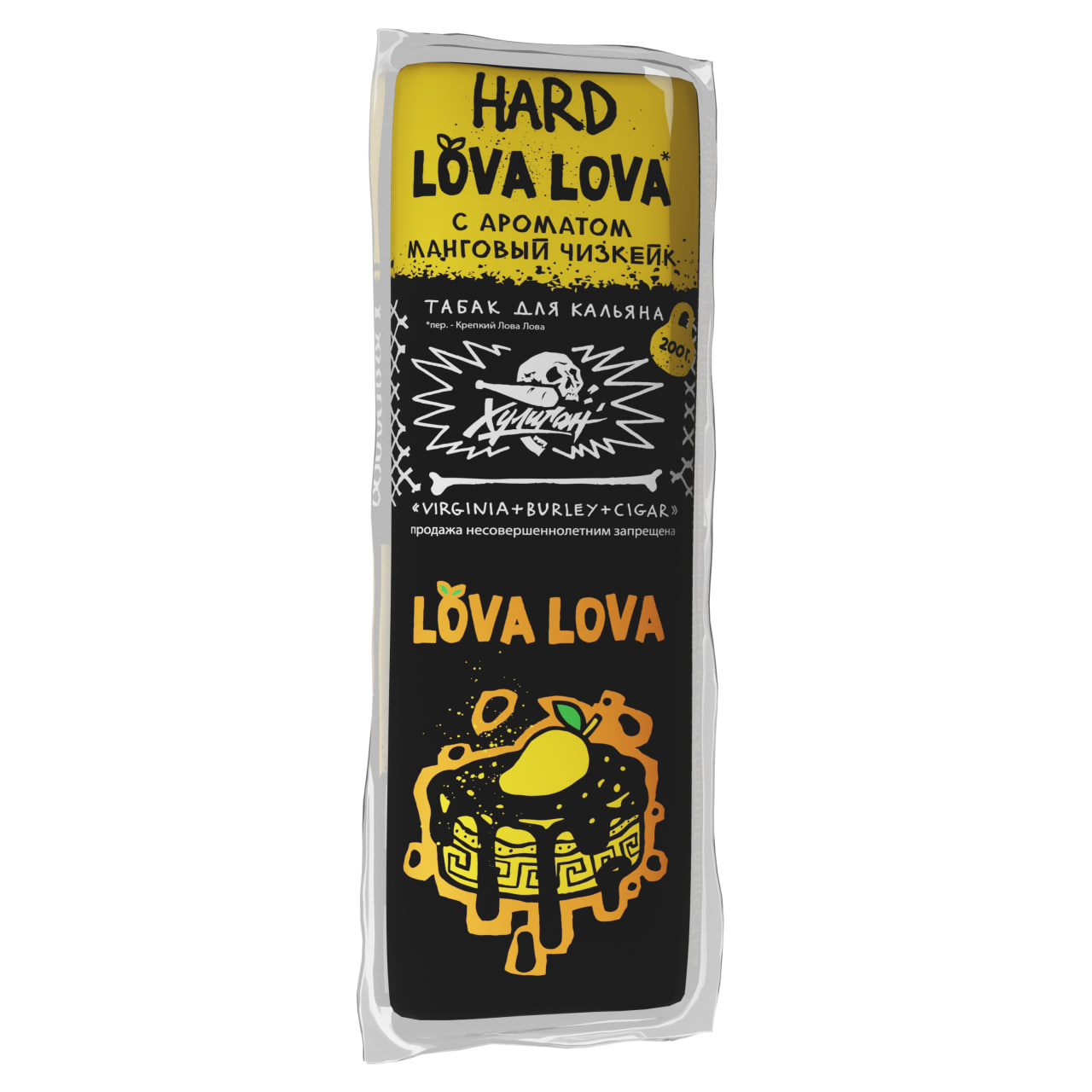 Табак для кальяна - Хулиган HARD - LOVA LOVA ( с ароматом манговый чизкейк ) - 200 г