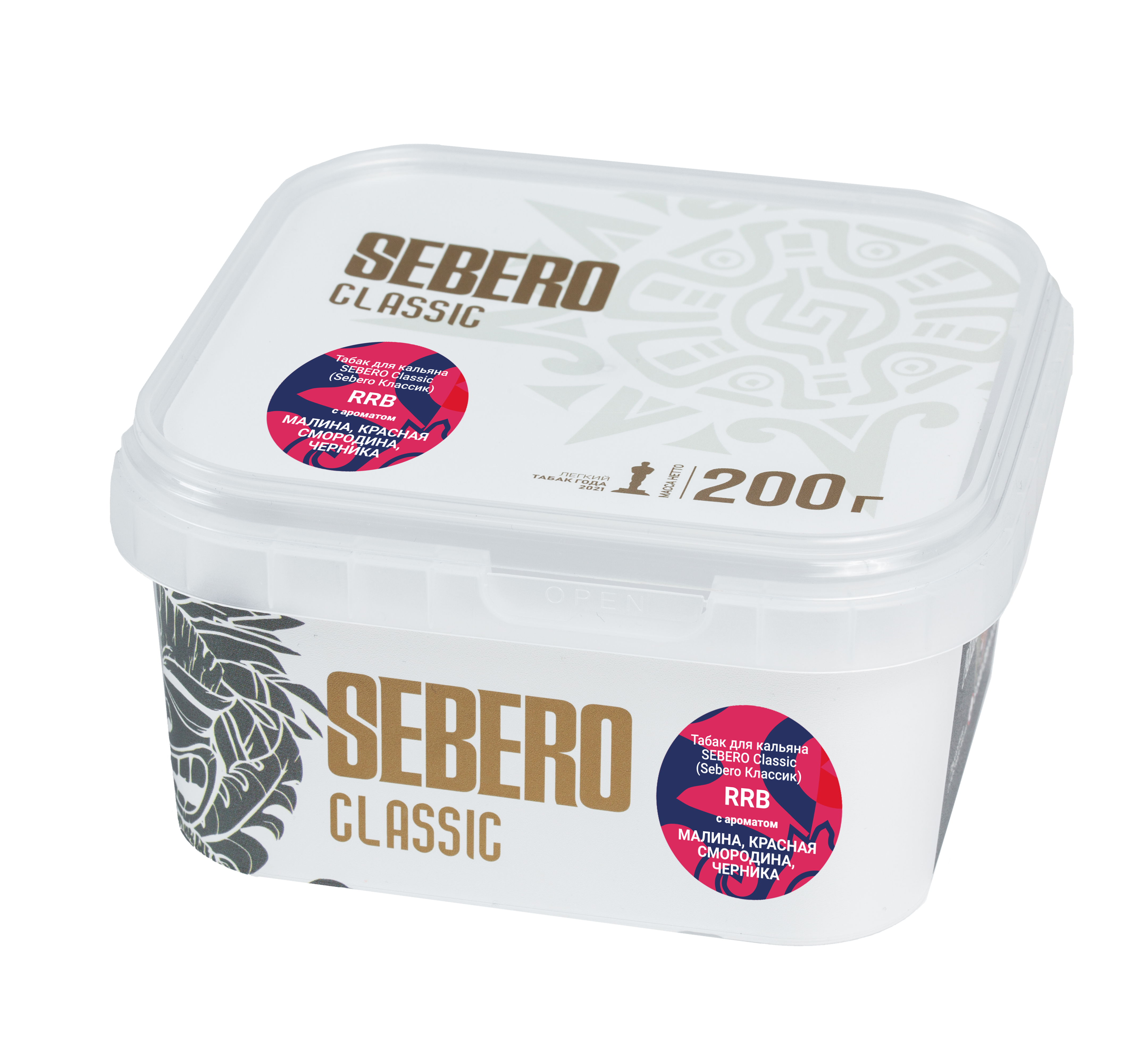 Табак для кальяна - Sebero - RRB ( с ароматом малина, красная смородина, черника ) - 200 г
