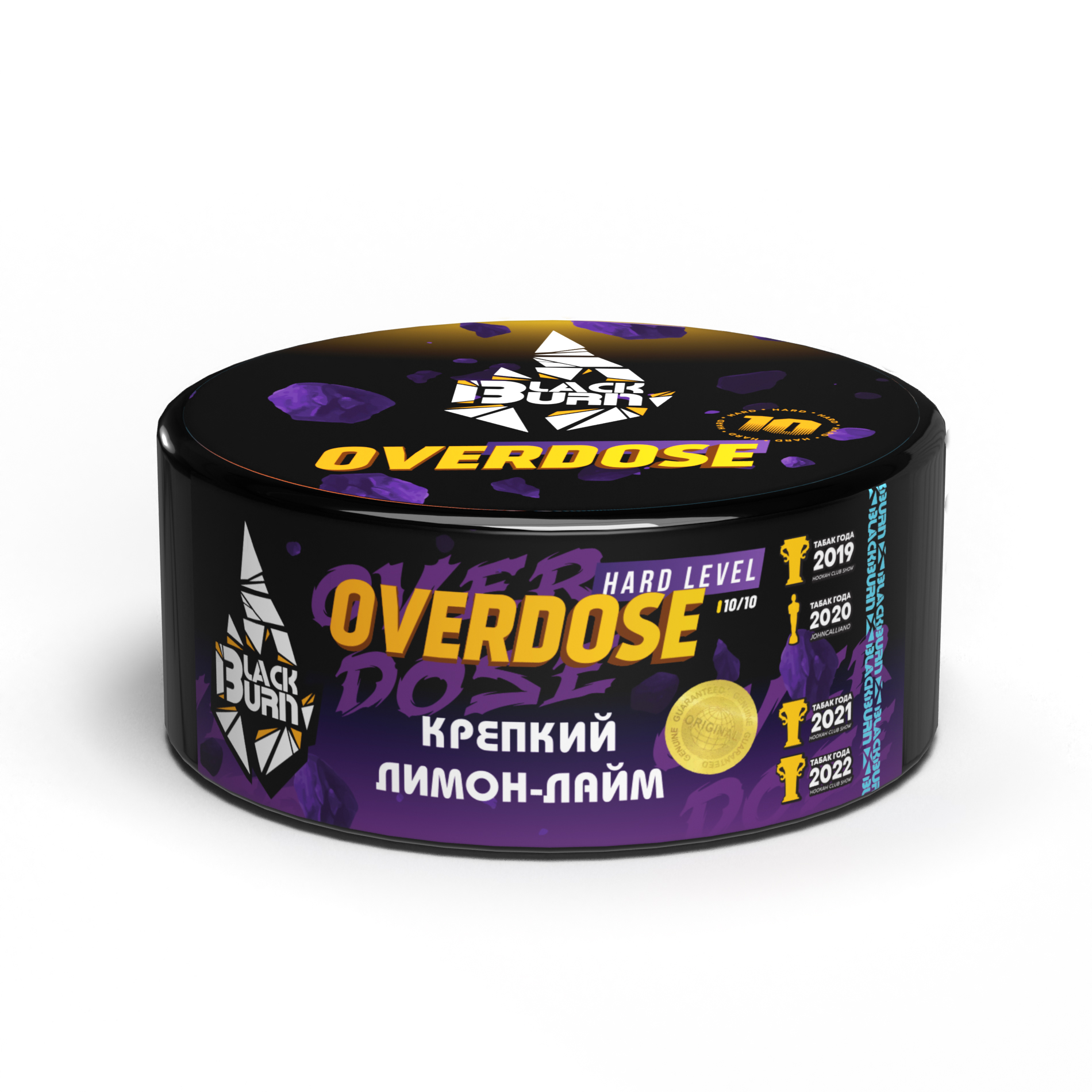 Табак для кальяна - BlackBurn - Overdose - ( с ароматом лайм лимон ) - 100 г