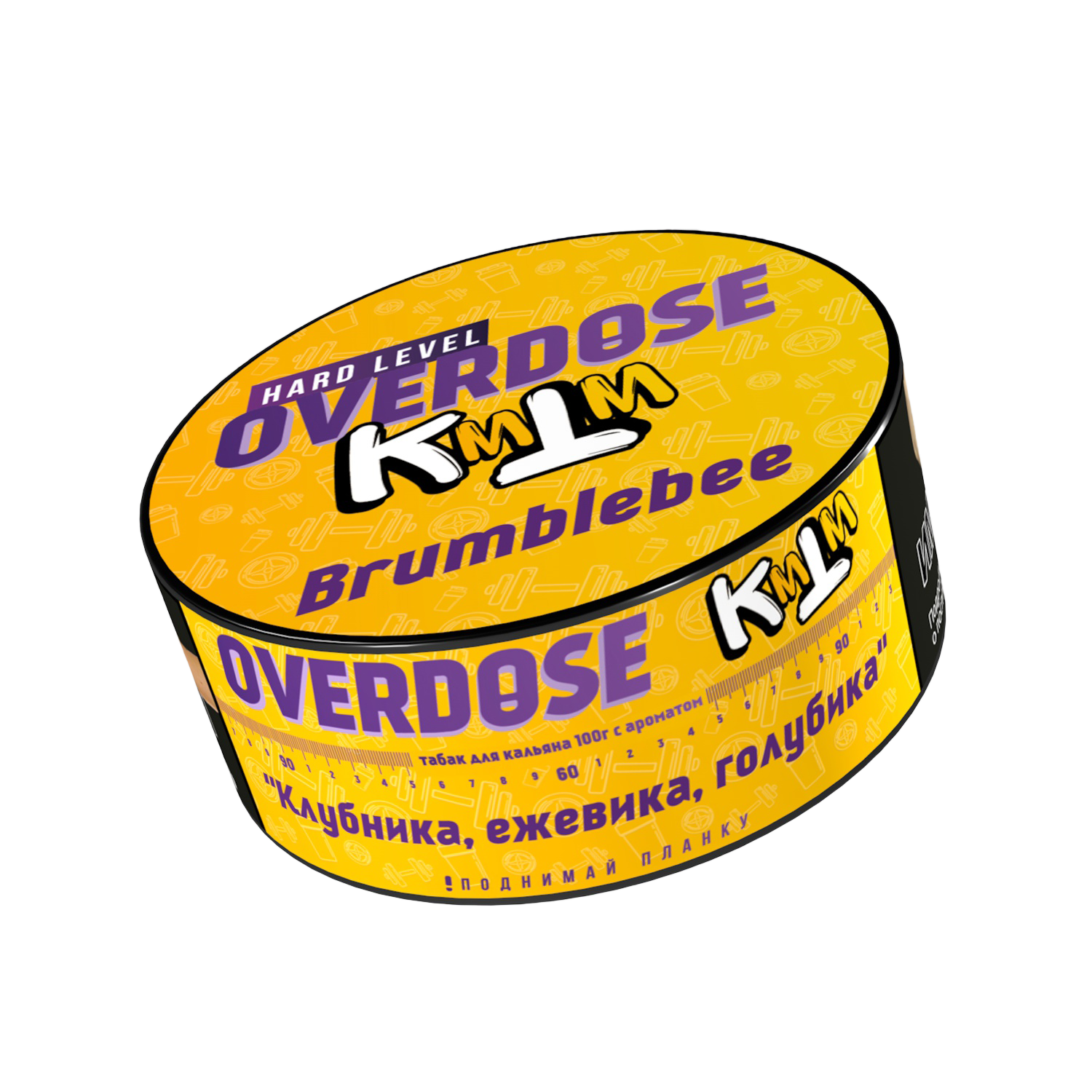 Табак для кальяна - Overdose & KMTM - Brumblebee ( с ароматом клубника, ежевика, голубика ) - 100 г