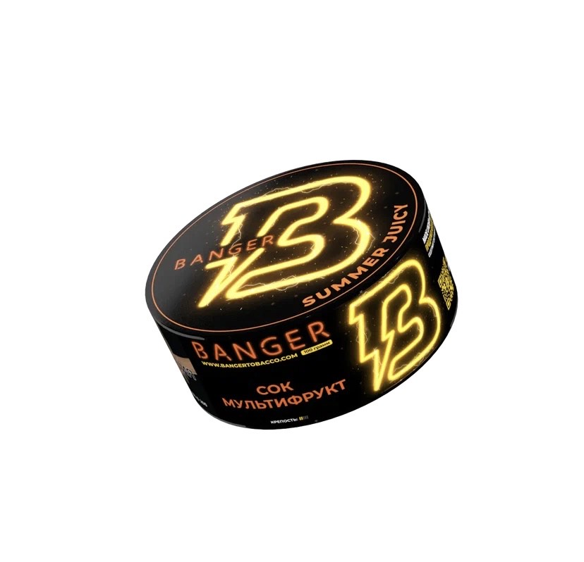 Табак для кальяна - Banger - Summer Juicy - ( с ароматом Сок тропических фруктов ) - 100 г