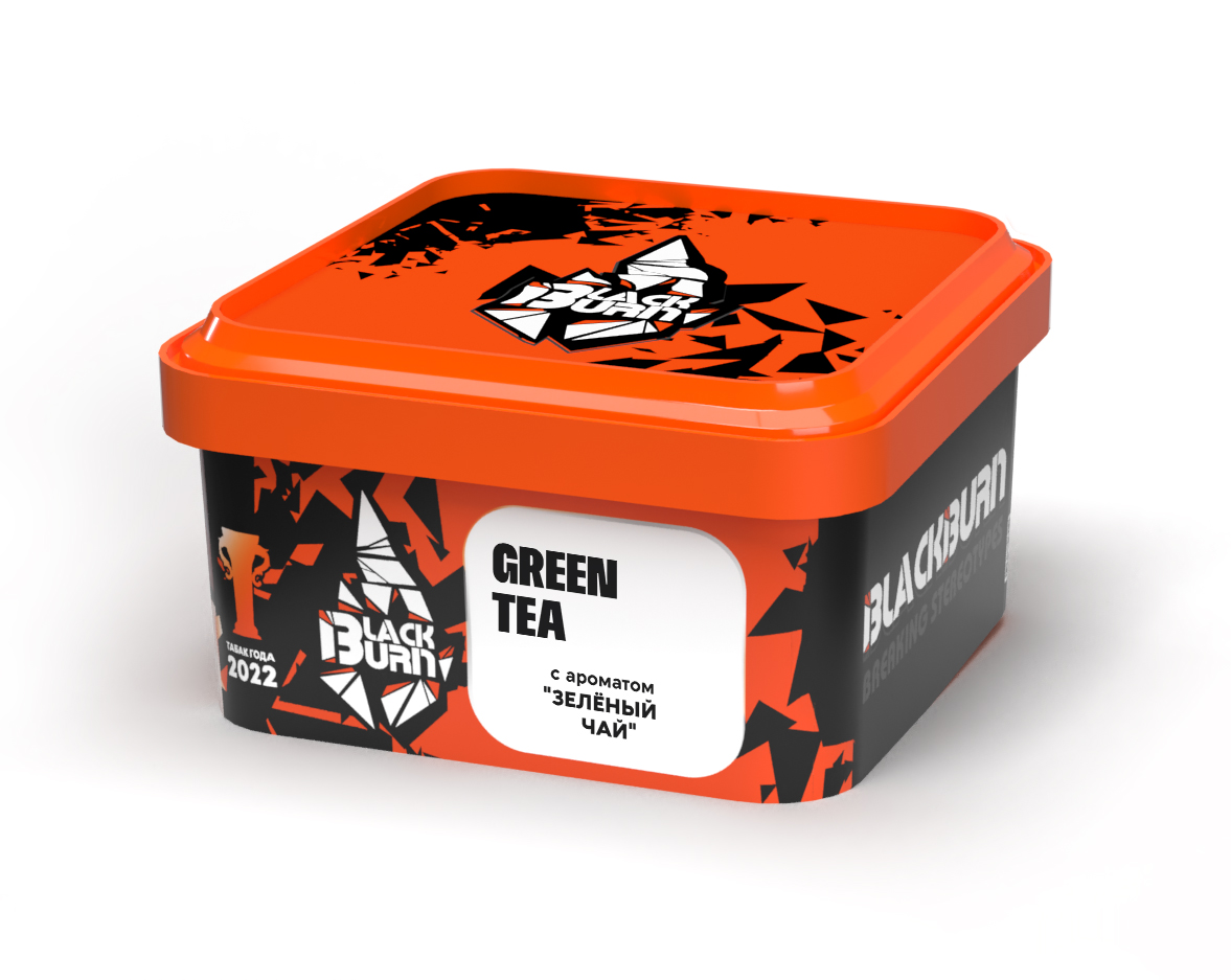Табак для кальяна - BlackBurn - GREEN TEA - ( с ароматом зеленый чай ) - 200 г