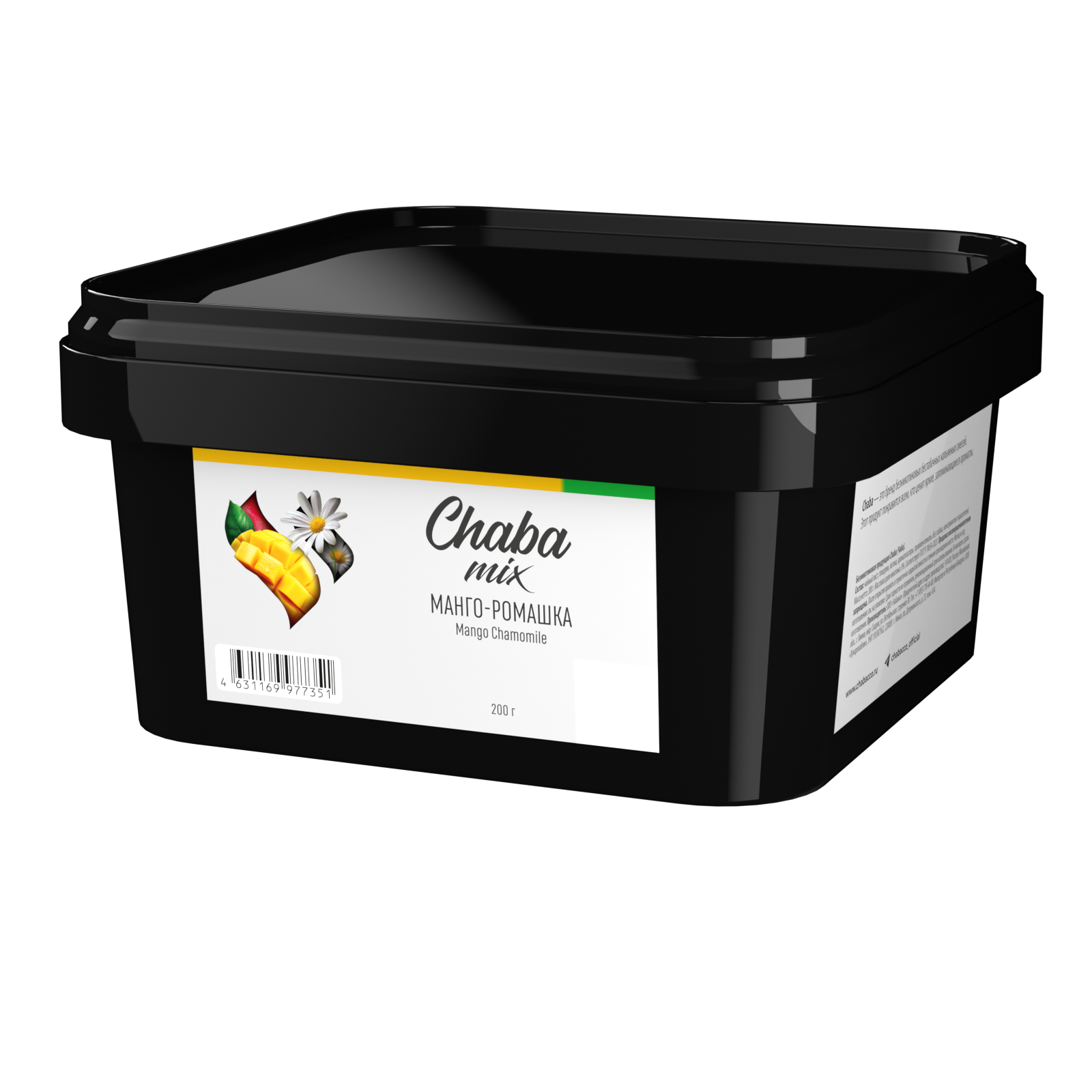 Безникотиновая смесь для кальяна - CHABA MIX - Mango Chamomile ( с ароматом Манго Ромашка ) - 200 г
