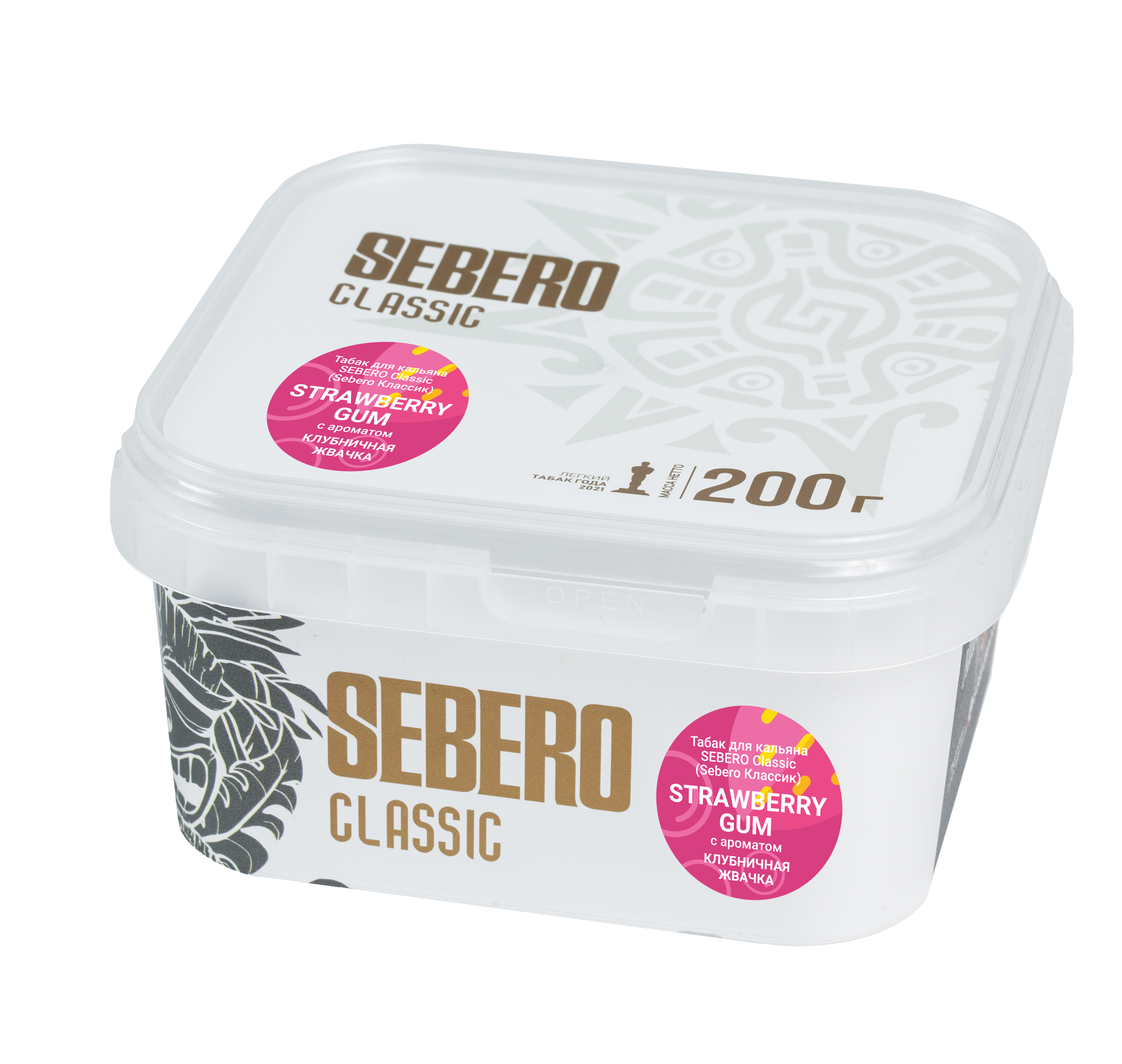 Табак для кальяна - Sebero - STRAWBERRY GUM ( с ароматом клубничная жвачка ) - 200 г