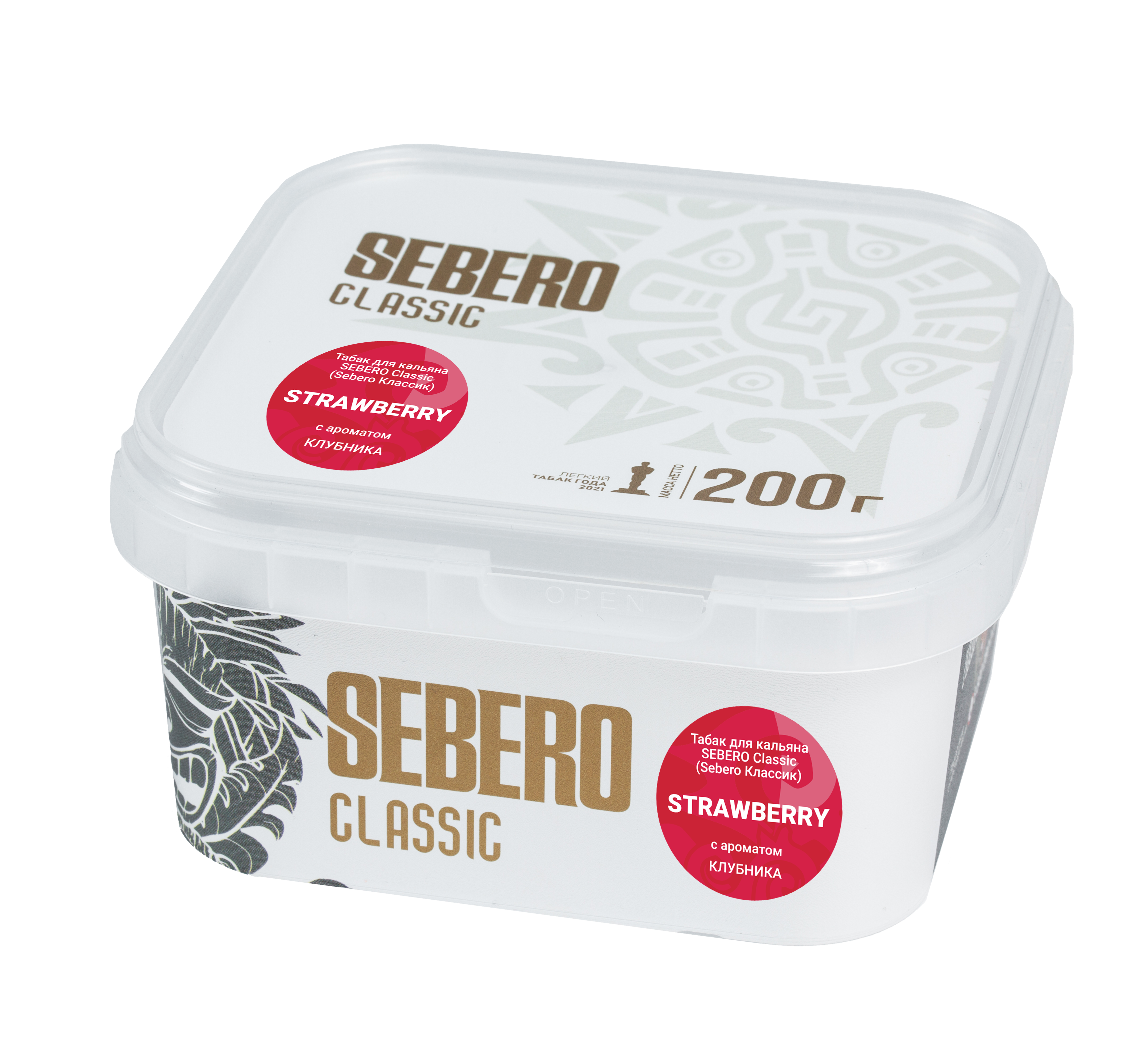 Табак для кальяна - Sebero - STRAWBERRY ( с ароматом клубника ) - 200 г