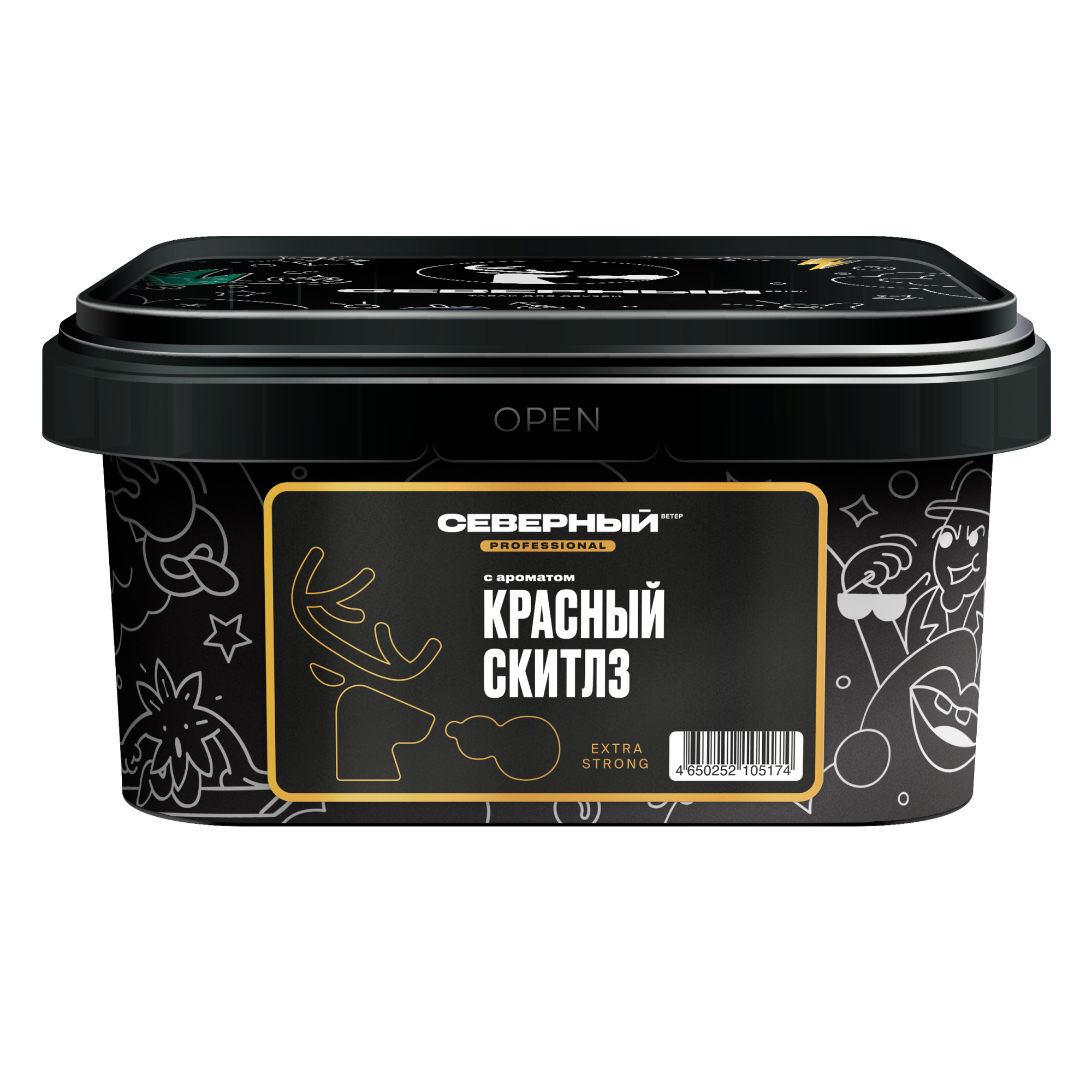 Табак для кальяна - Северный PRO - КРАСНЫЙ СКИТЛЗ ( с ароматом скитлз ) - 200 г