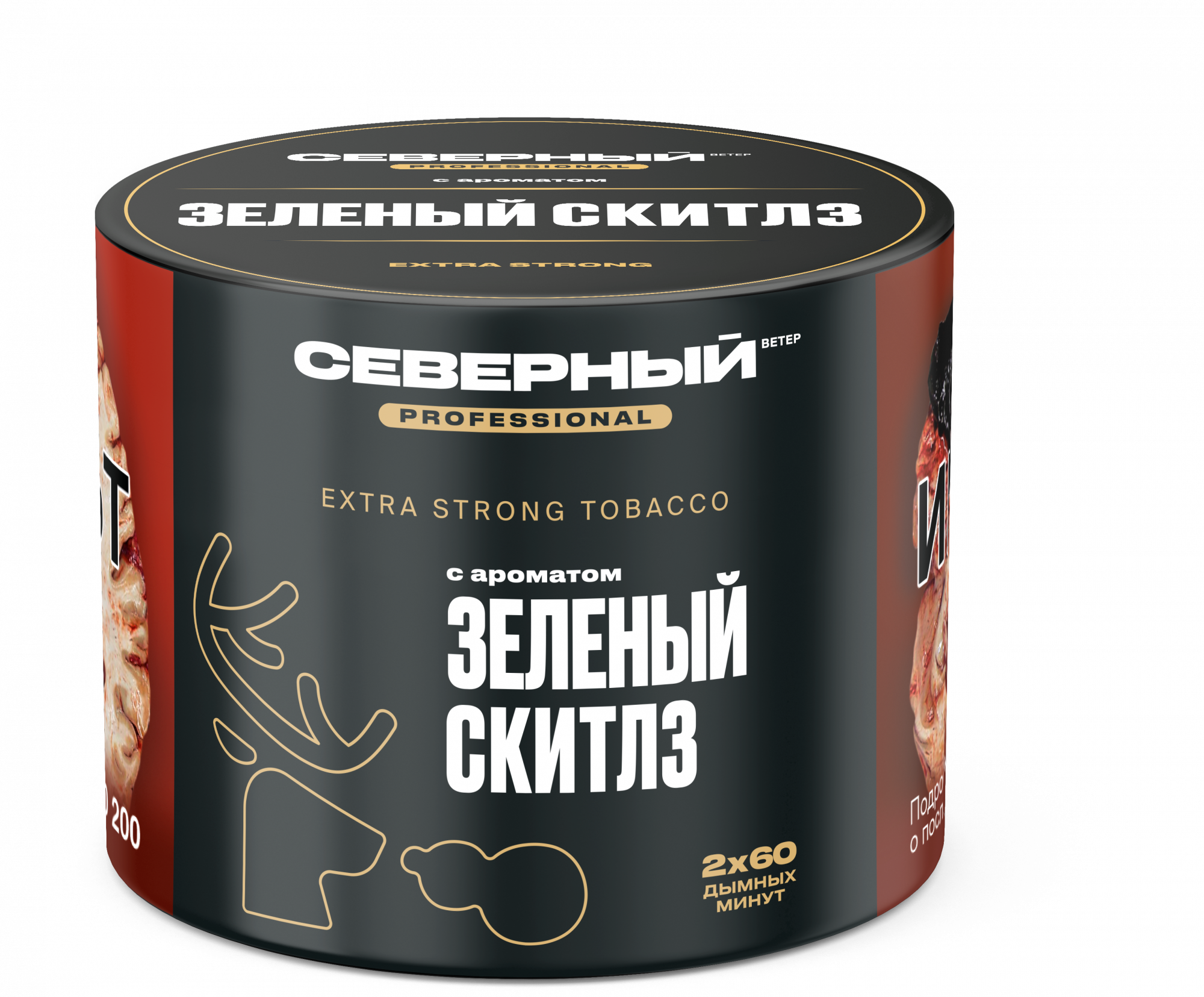 Табак для кальяна - Северный Professional - Зелёный скитлз ( с ароматом зелёный скитлз ) - 40 г