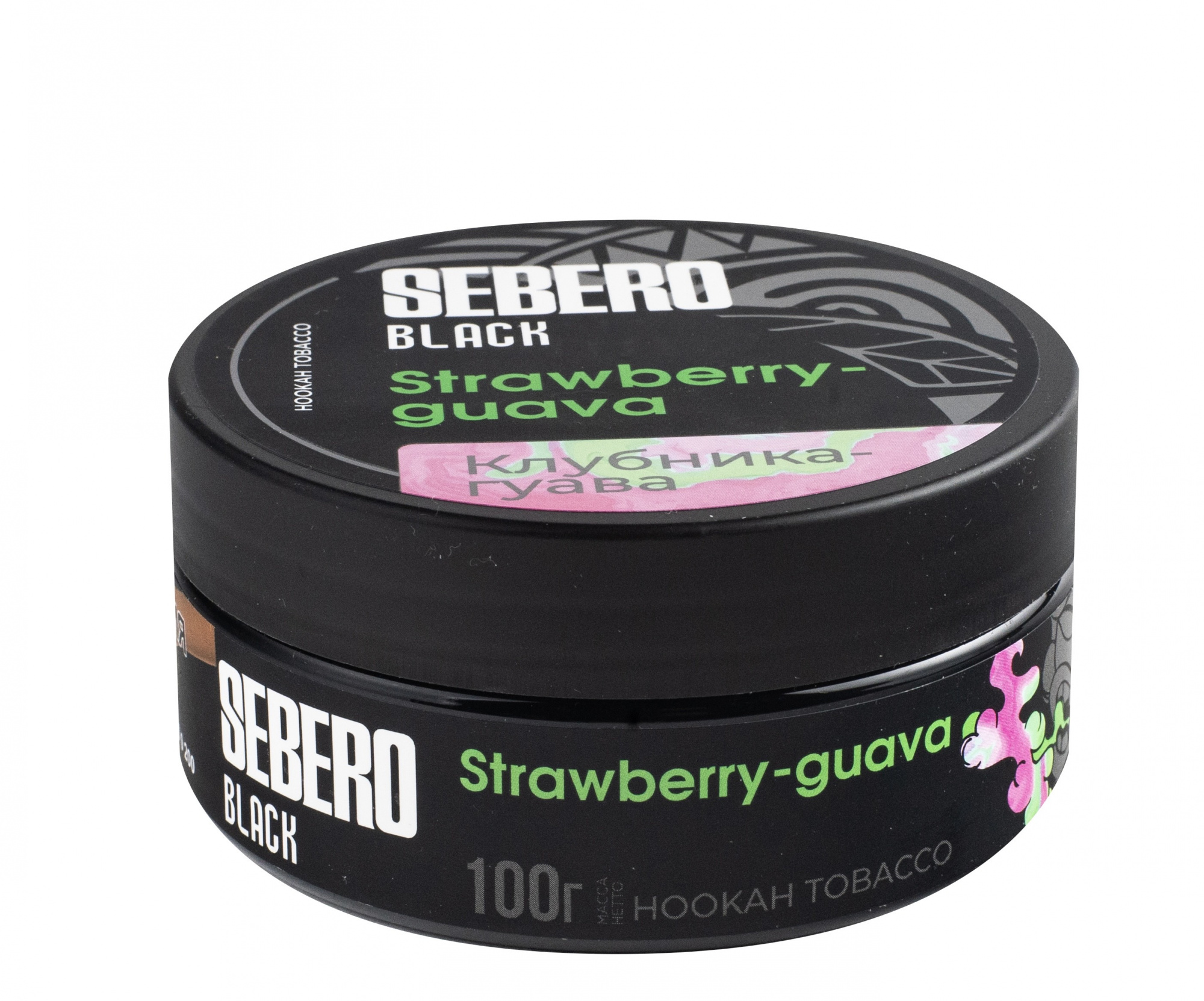 Табак для кальяна - Sebero black - Strawberry Guava ( с ароматом гуава клубника ) - 100 г