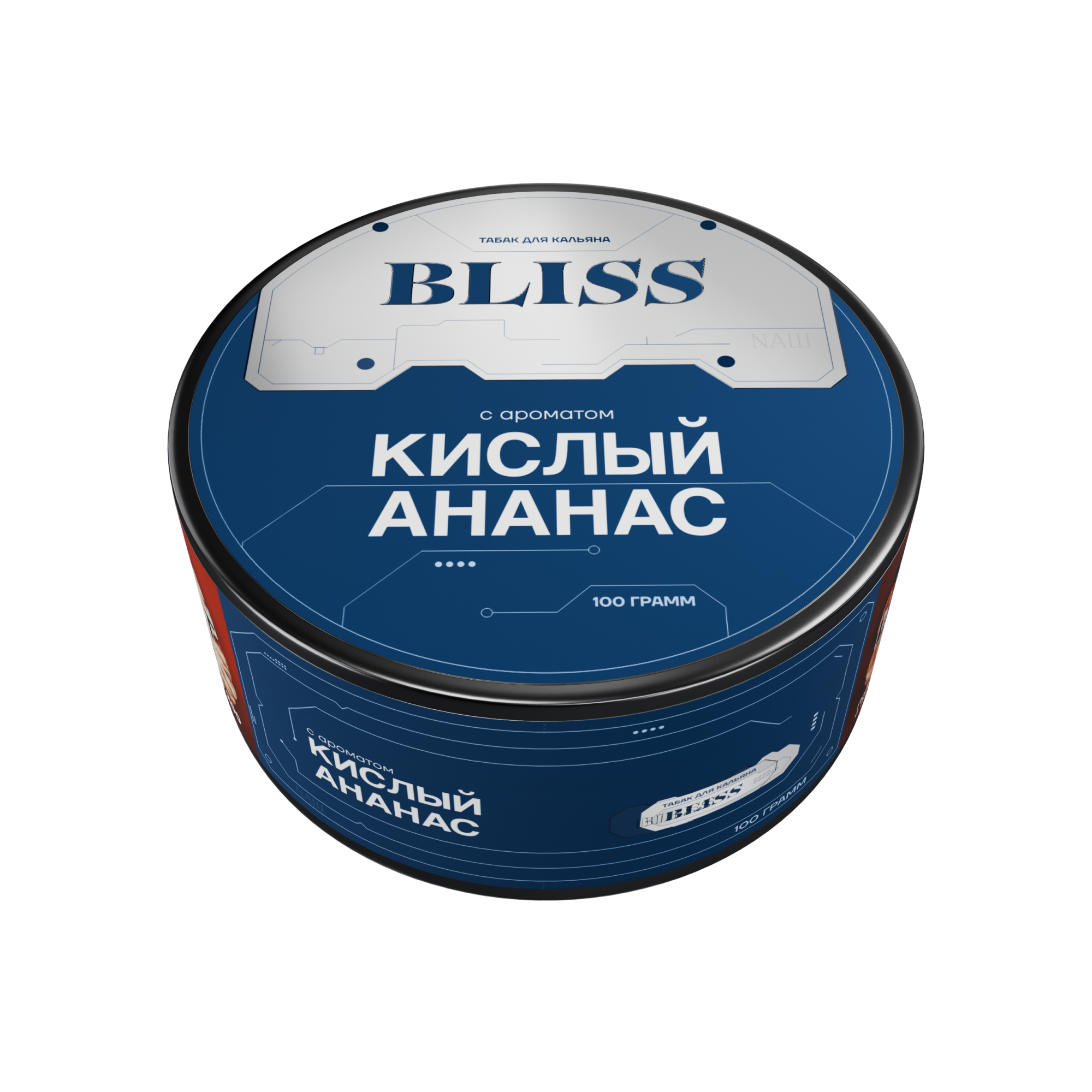 New - Табак для кальяна - Bliss - Кислый Ананас ( с ароматом кислый ананас ) - 100 г