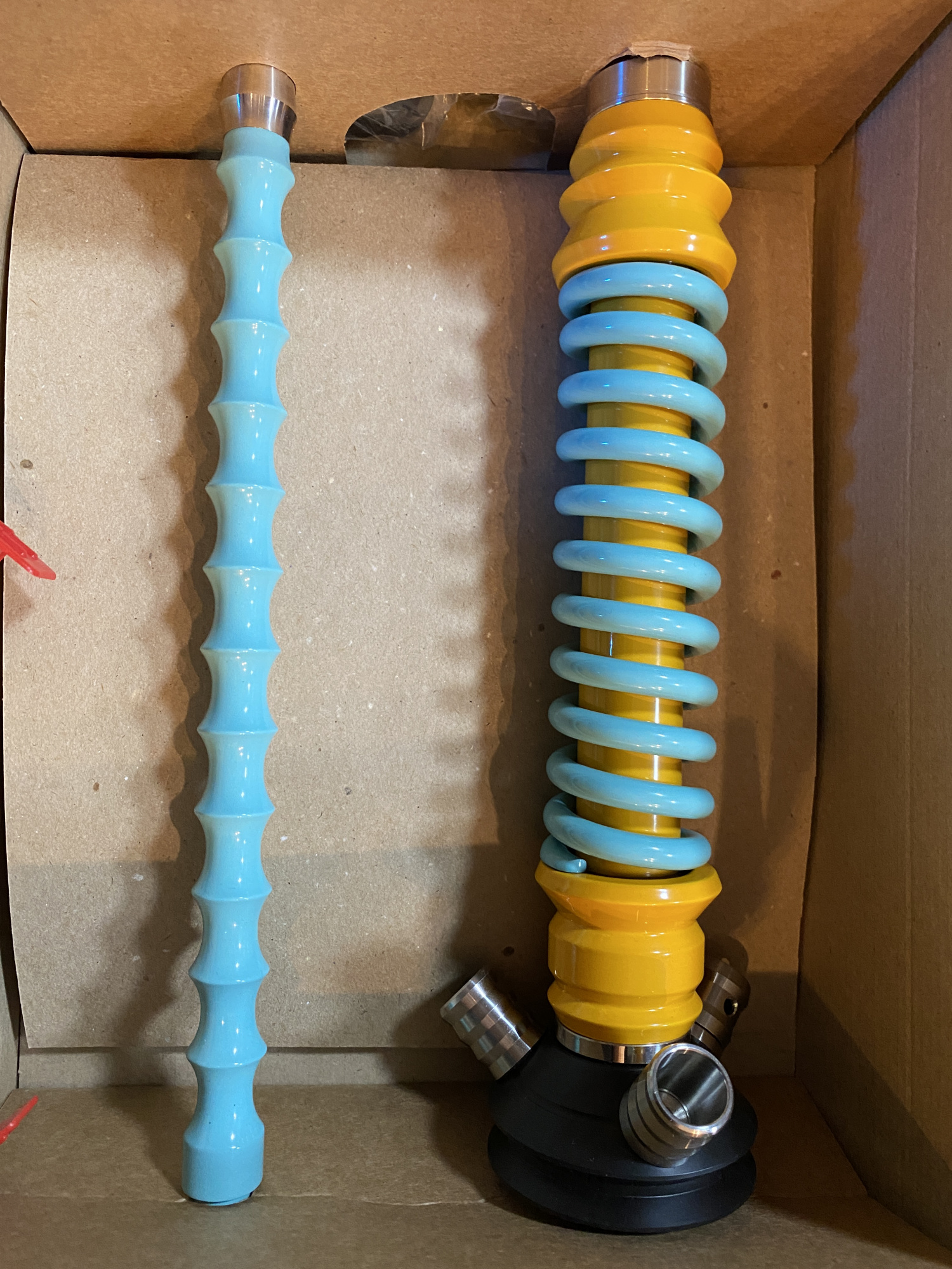 Кальян - Mamay - Coilovers Mini - ( Желтая шахта  - Мята спираль ) 2.3