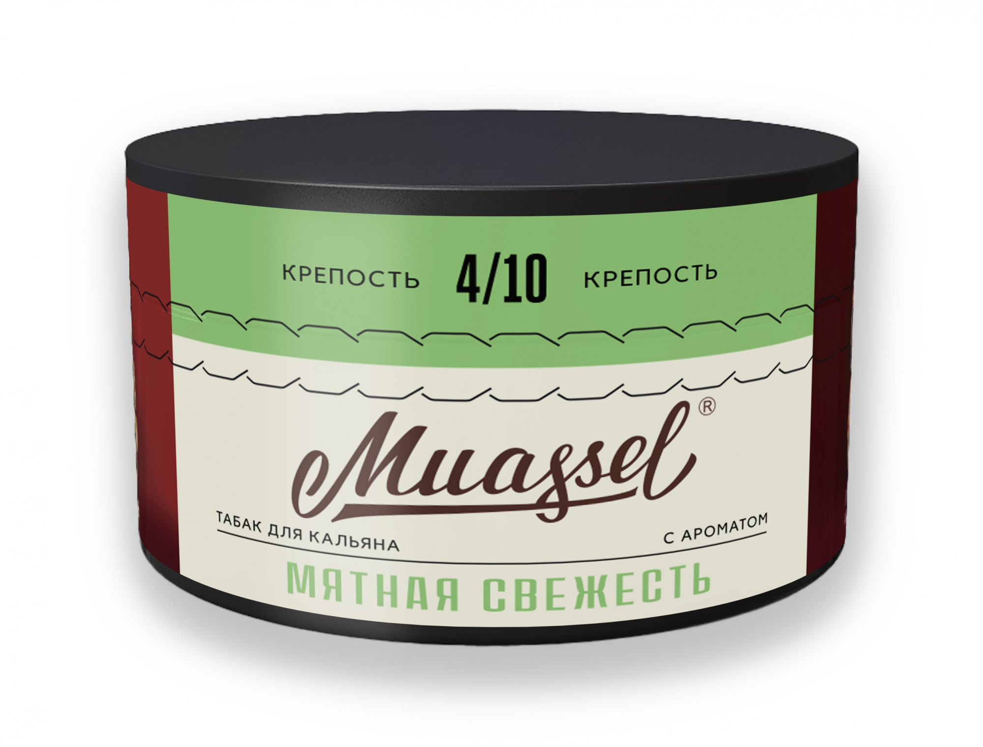 Табак для кальяна - Muassel Medium 4/10 - МЯТНАЯ СВЕЖЕСТЬ ( с ароматом мята ) - 200 г