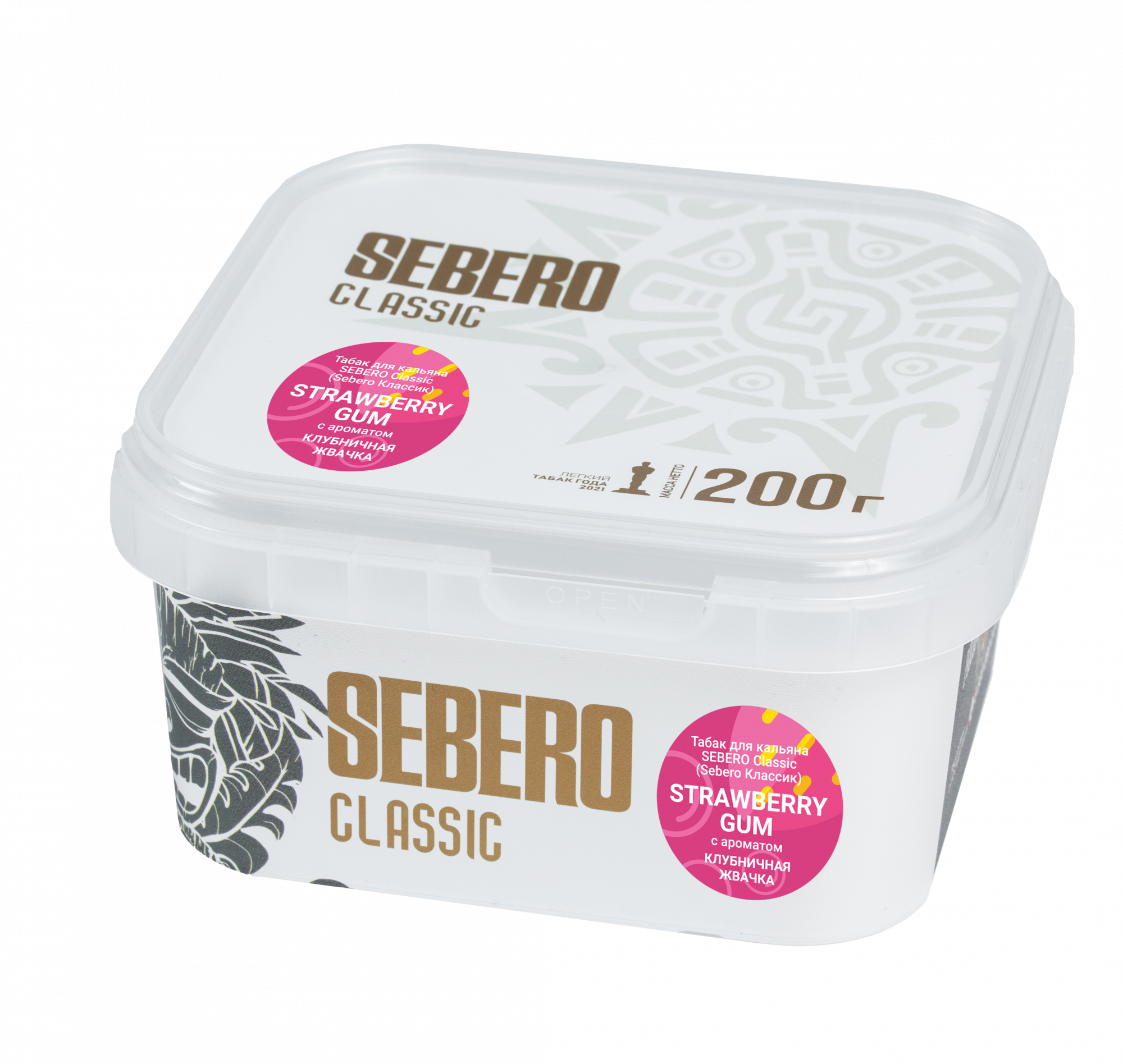 Табак для кальяна - Sebero - STRAWBERRY GUM ( с ароматом клубничная жвачка ) - 200 г