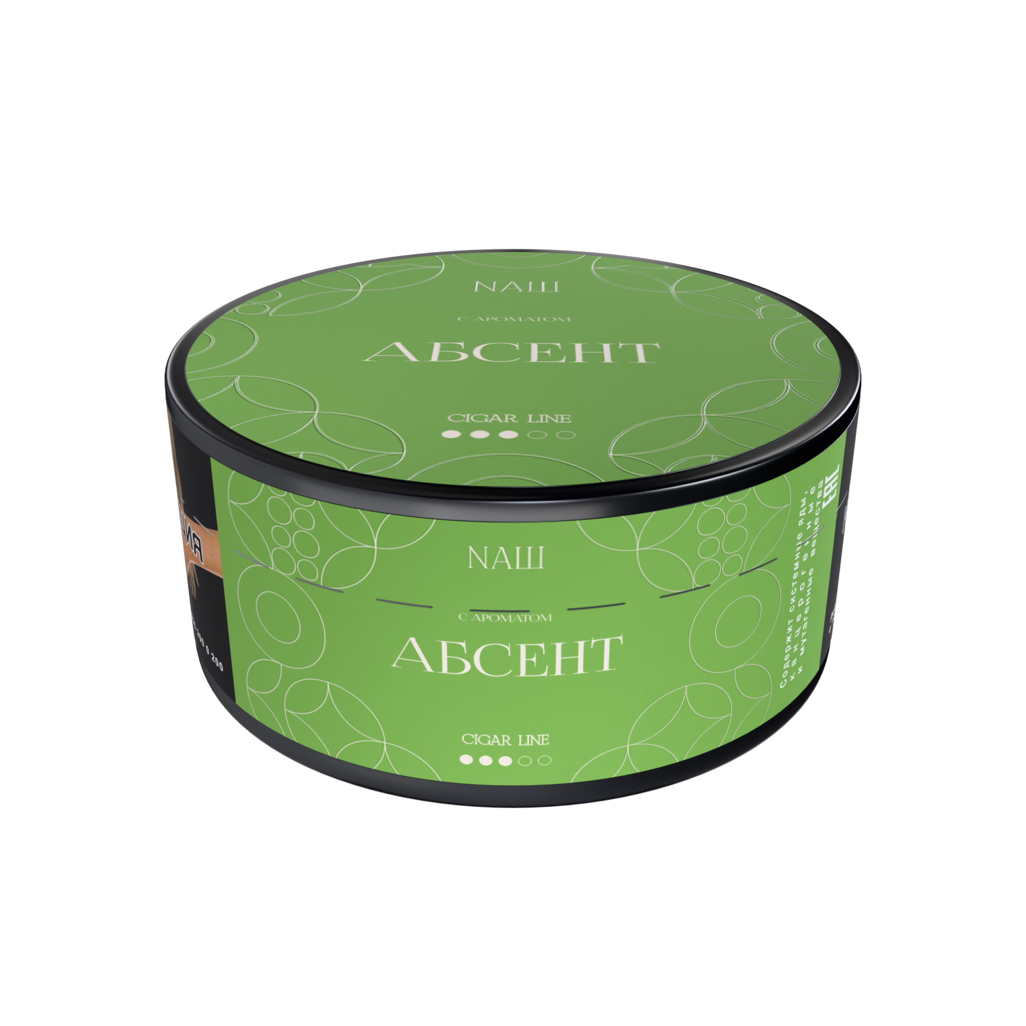 Табак для кальяна - NAШ CIGAR - АБСЕНТ ( с ароматом абсент ) - 120 г