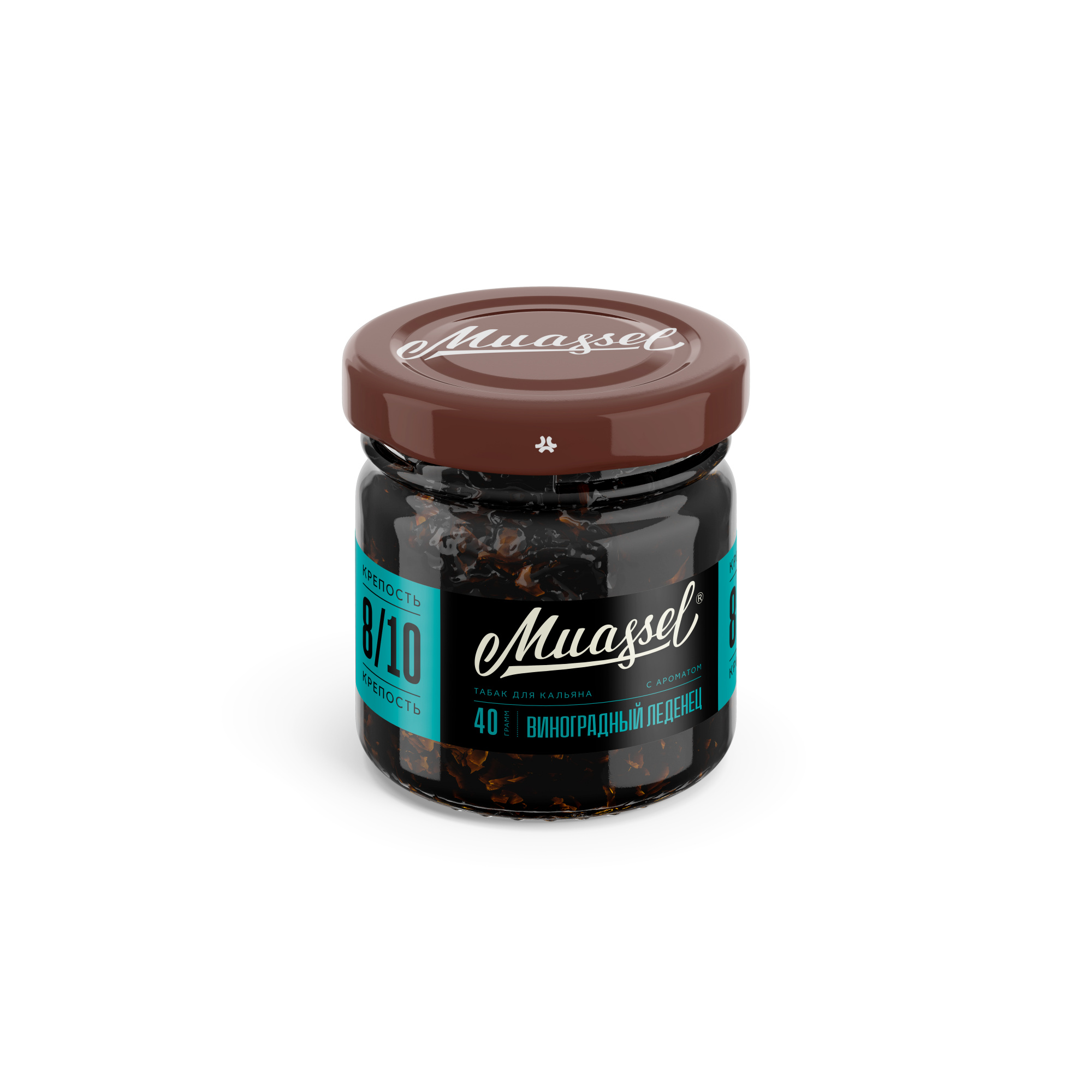 Табак для кальяна - Muassel extra strong 8/10 - Леденец виноградный ( с ароматом виноградный леденец ) - 40 г