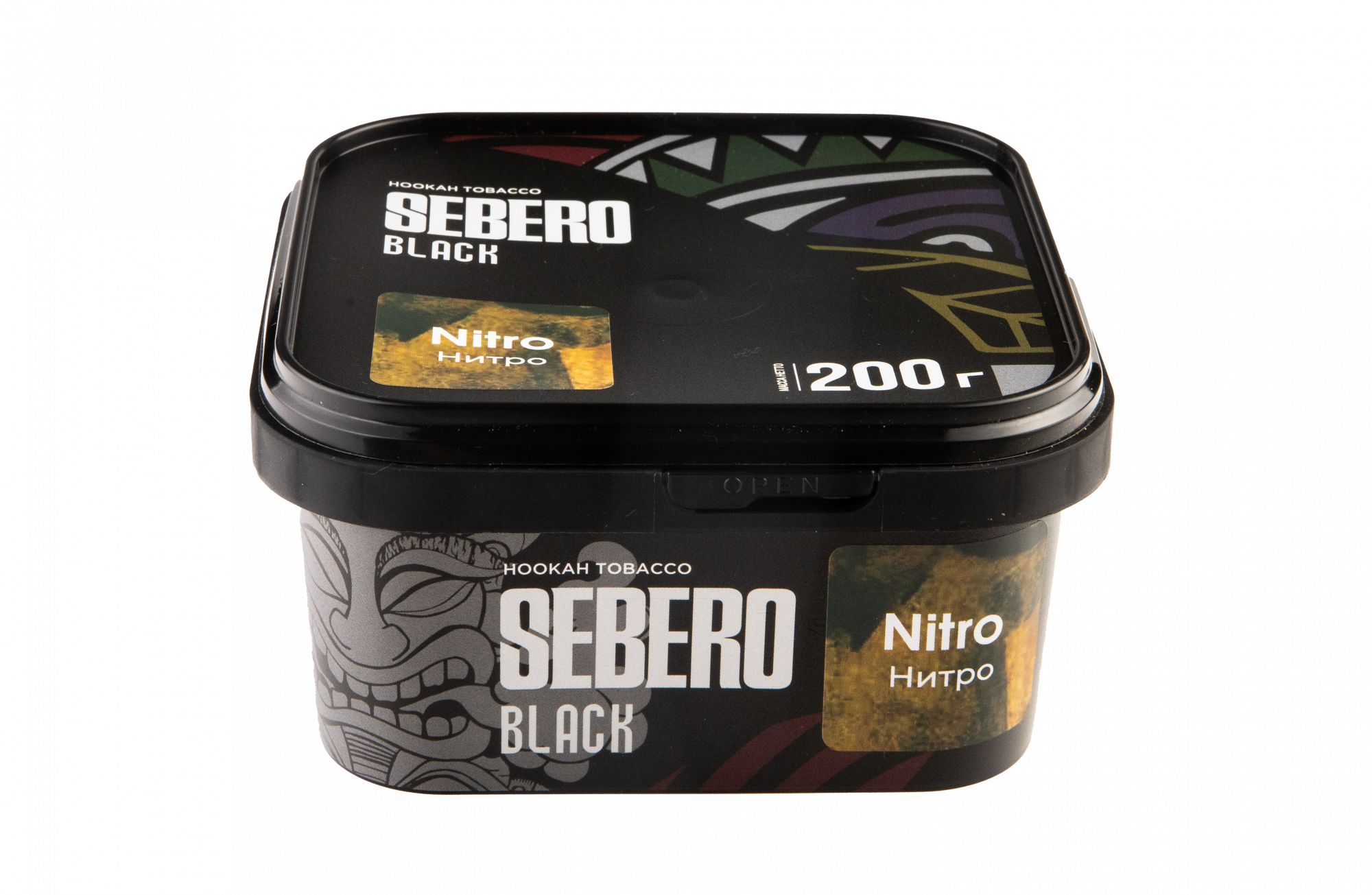 Табак для кальяна - Sebero black - NITRO ( с ароматом бустер крепости ) - 200 г