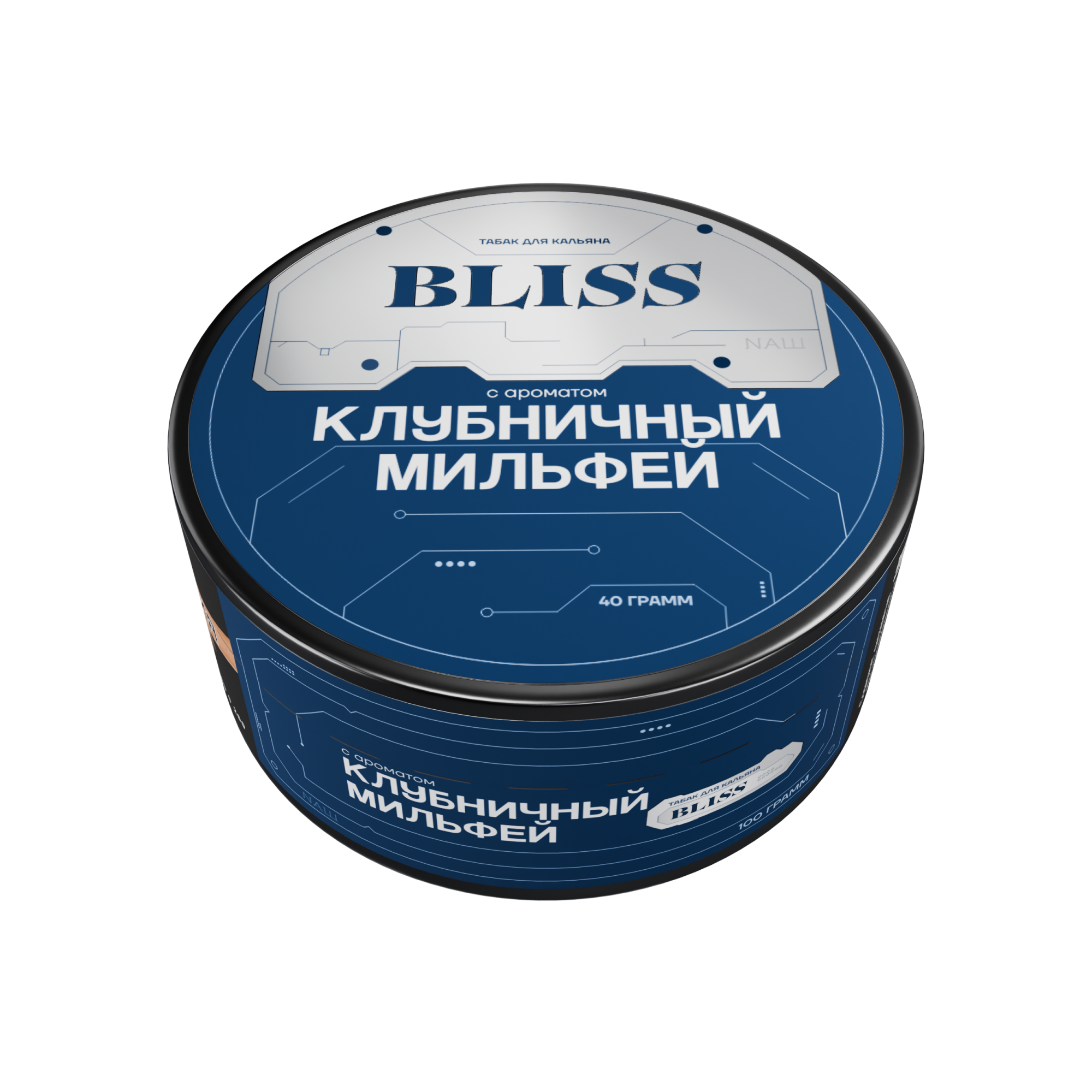 Табак для кальяна - Bliss - Клубничный Мильфей ( с ароматом клубничный мильфей ) - 100 г